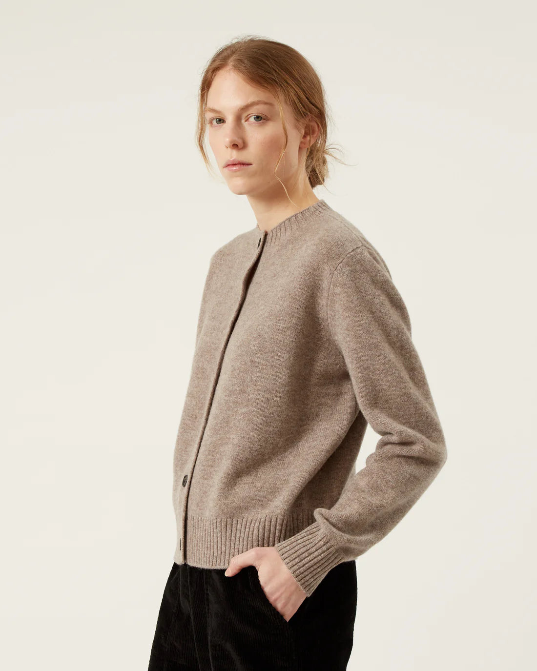 SHELLY Wool Cardigan (Ivory)