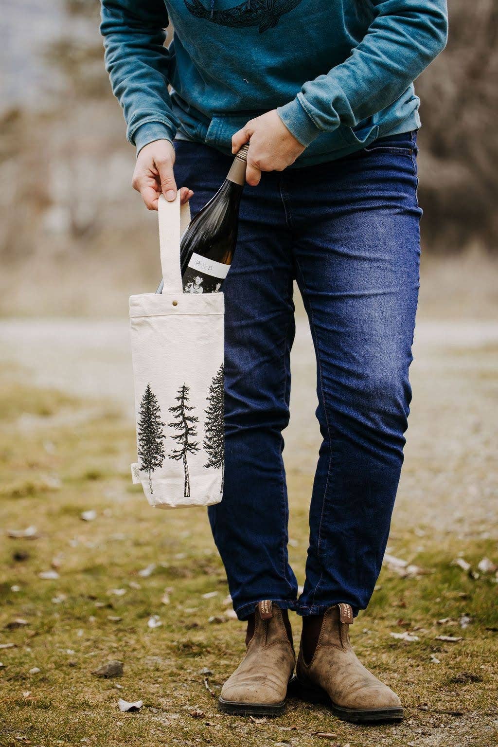 Wine Tote / Trees / Gift Bag