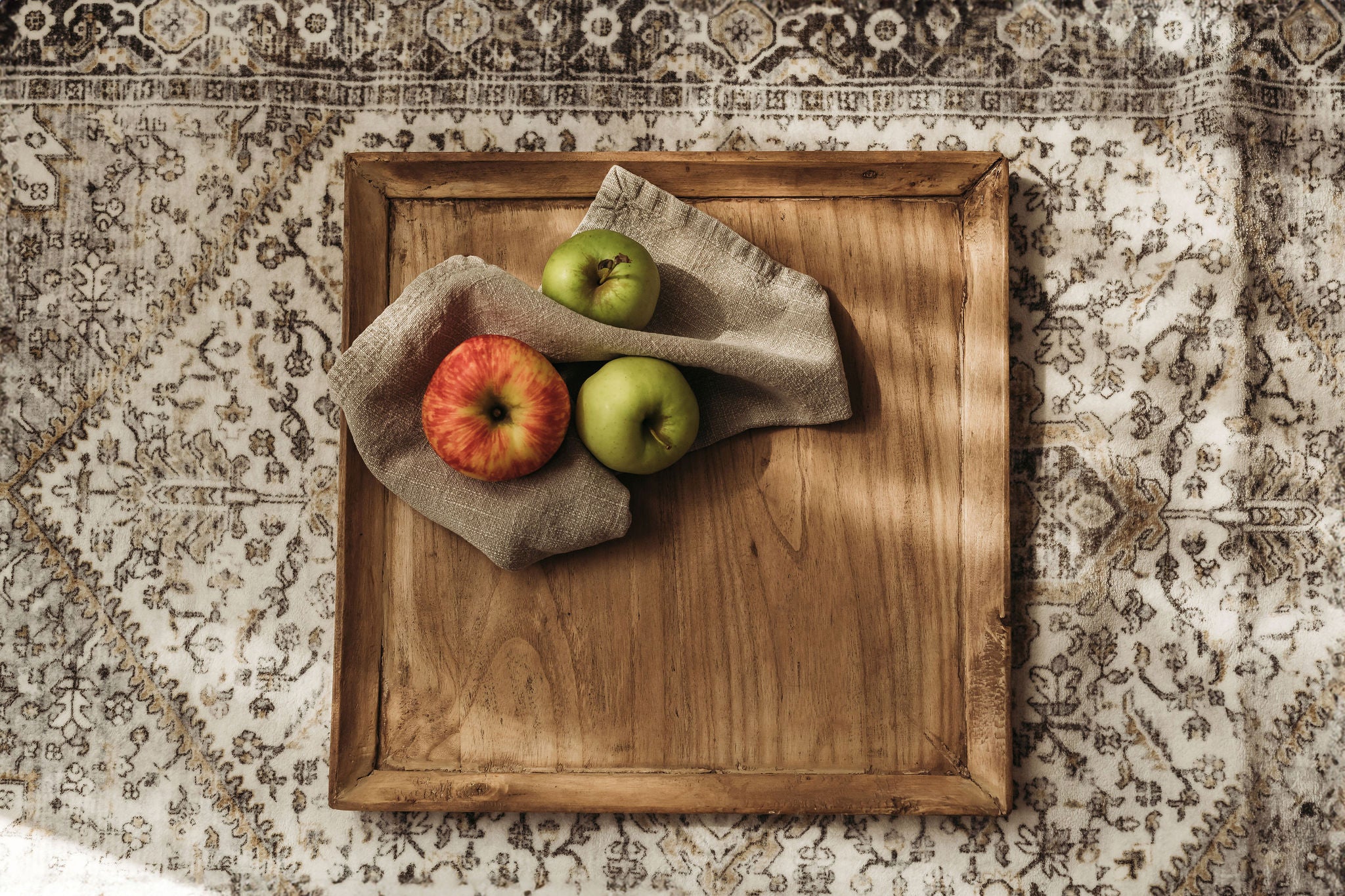 Atticus Vintage Wood Tray