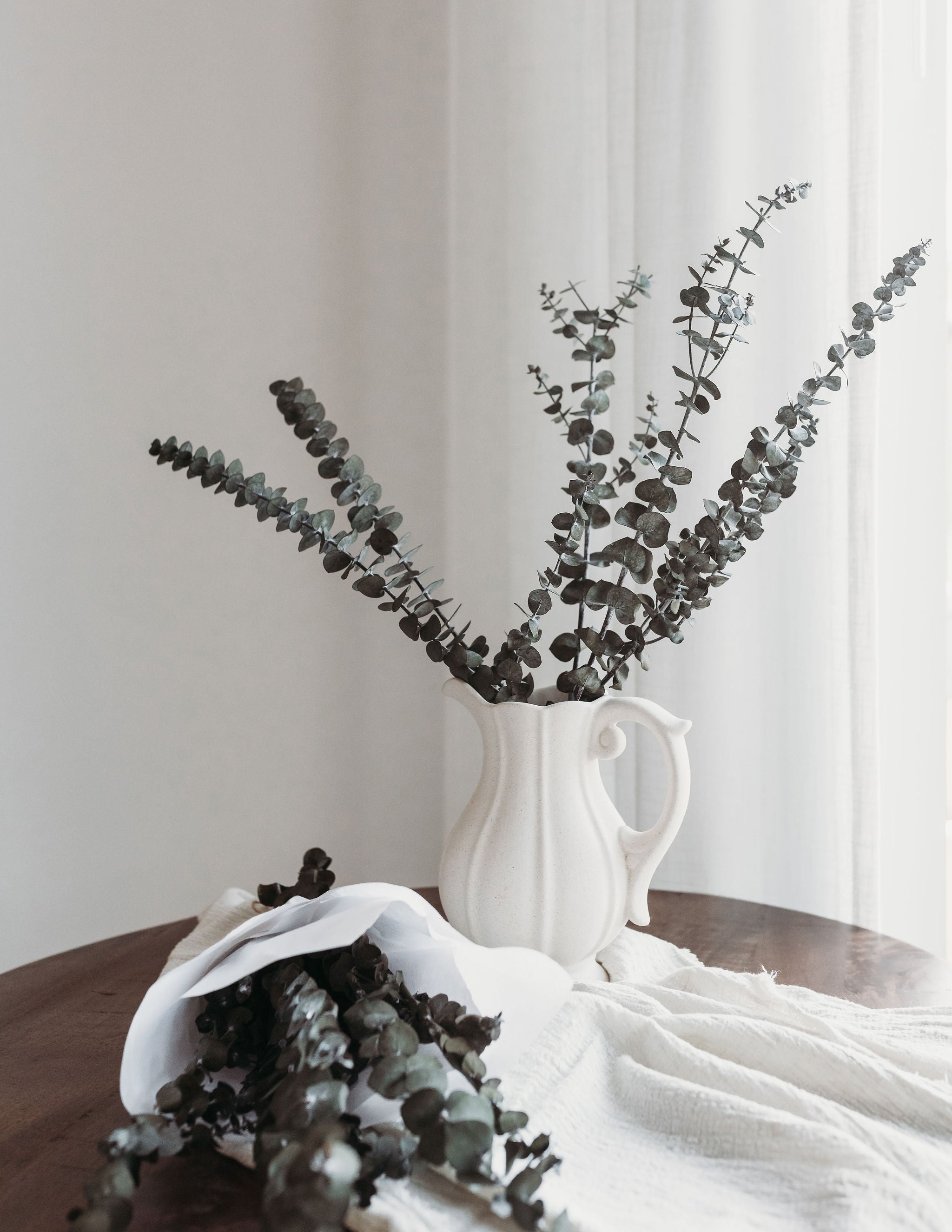 Eucalyptus Bundle inside a beautiful vase