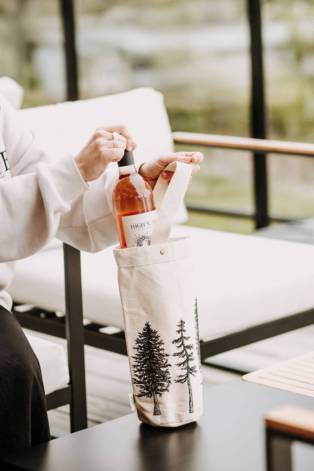 Wine Tote / Trees / Gift Bag