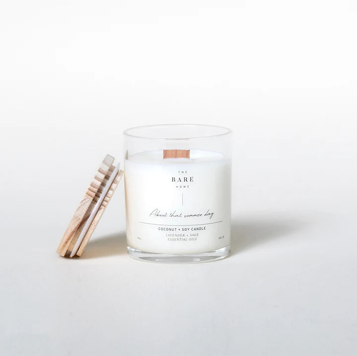 About That Summer Day Candle – Lavender & Sage by The Bare Home