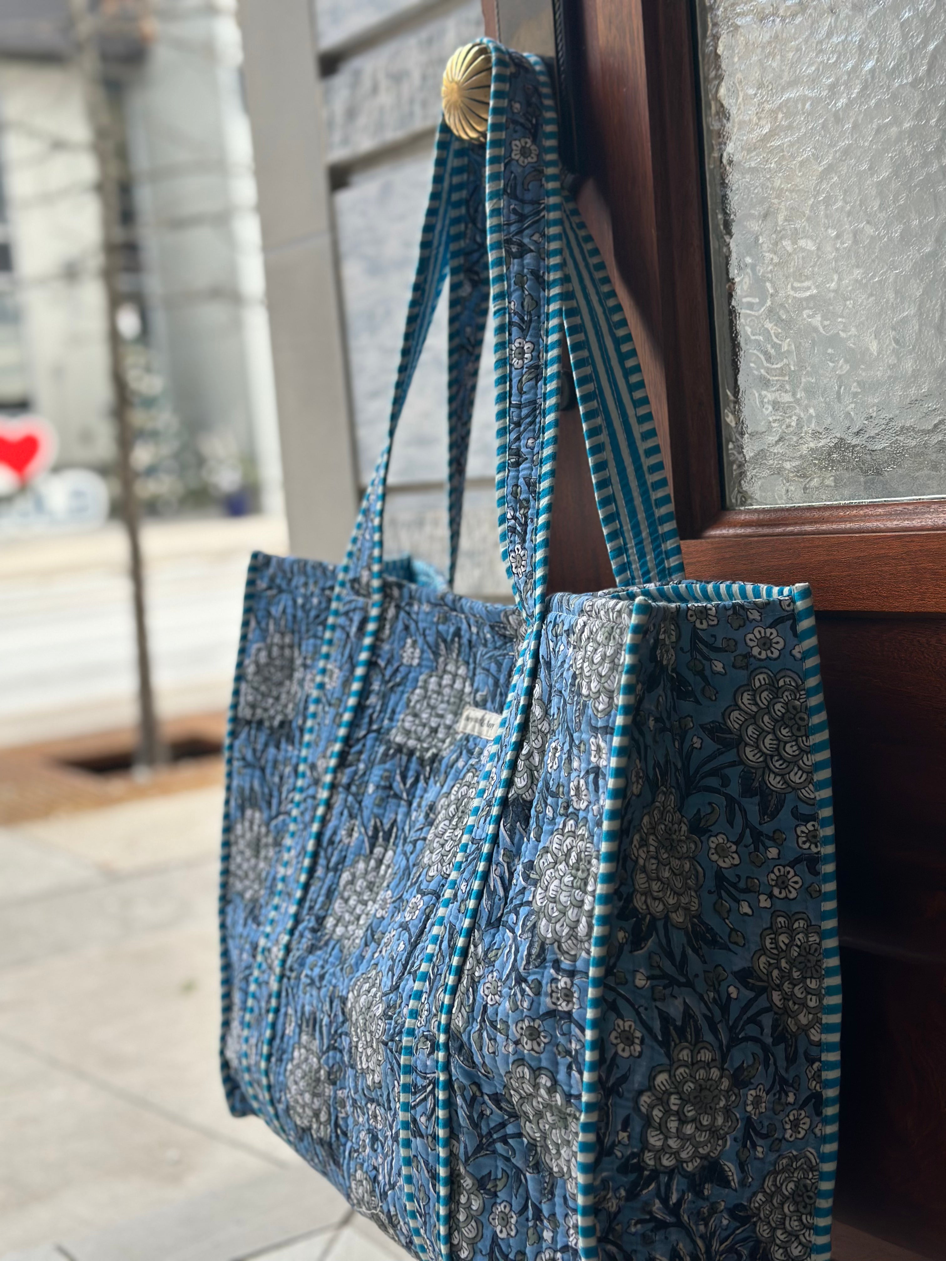 B&A Quilted Reversible Tote Bag