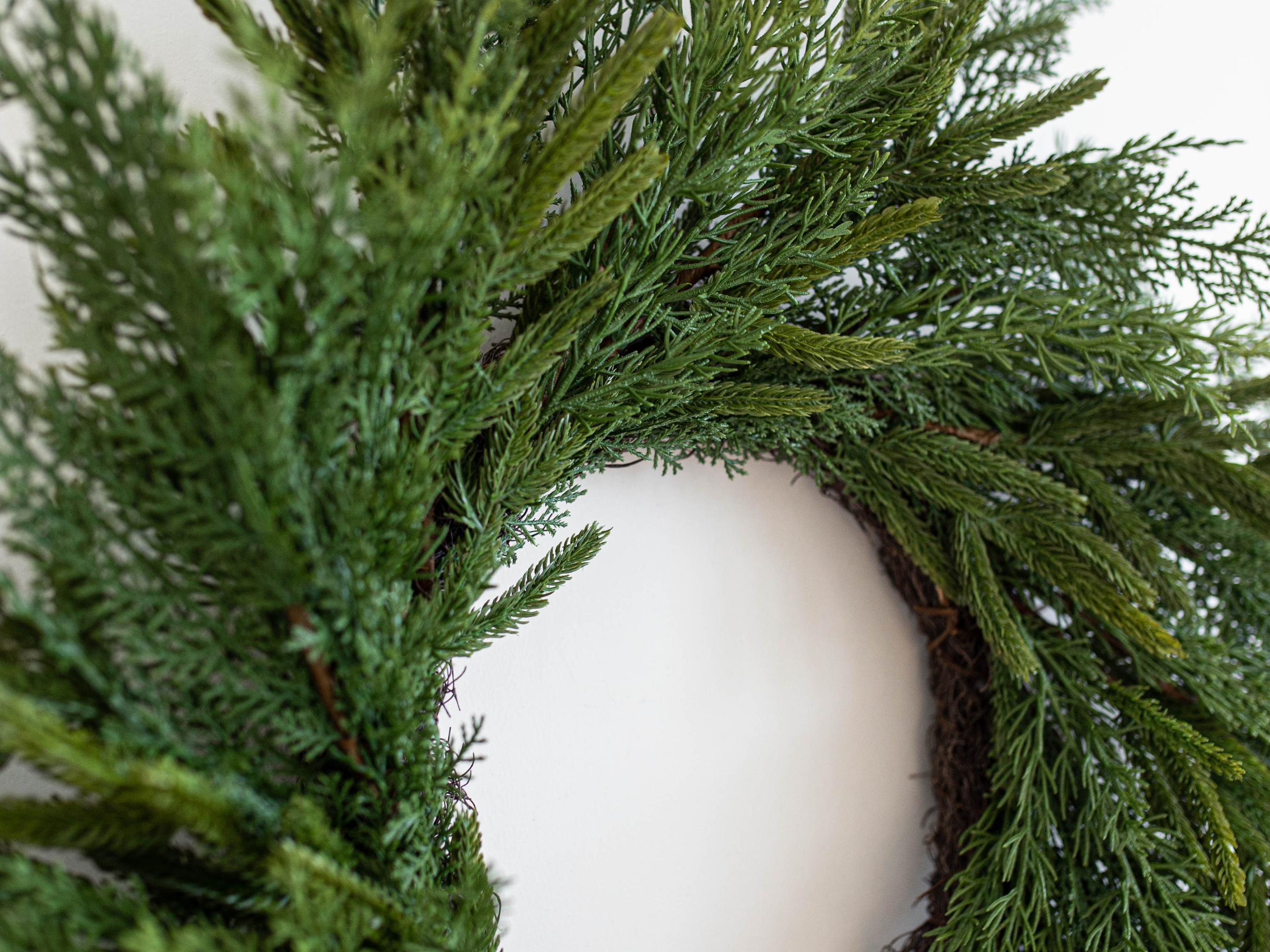 Wreath - Norfolk & Cypress Real Touch Mix