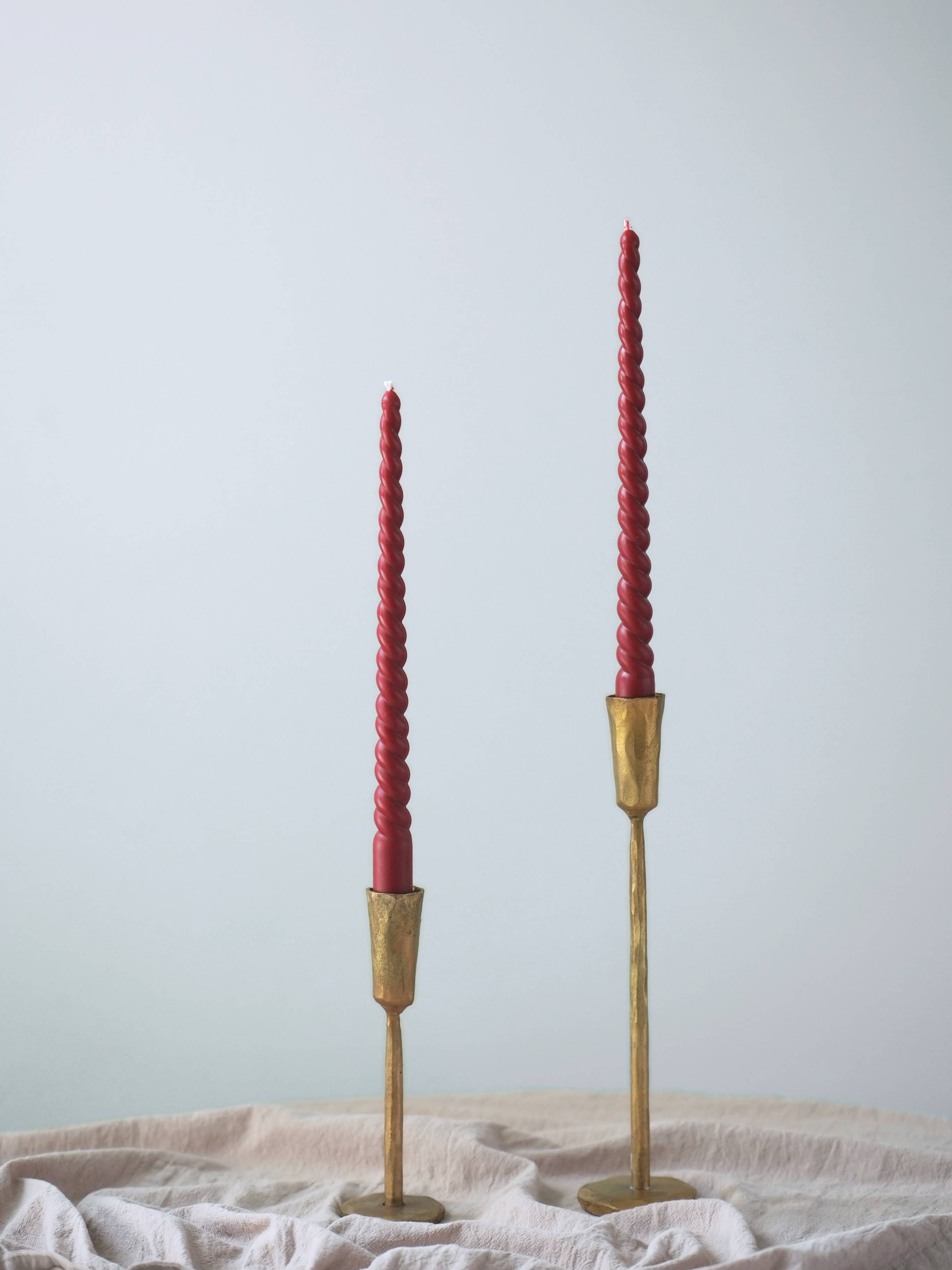 Twisted taper candle set | 11.5 inch | Beeswax & Soy Wax