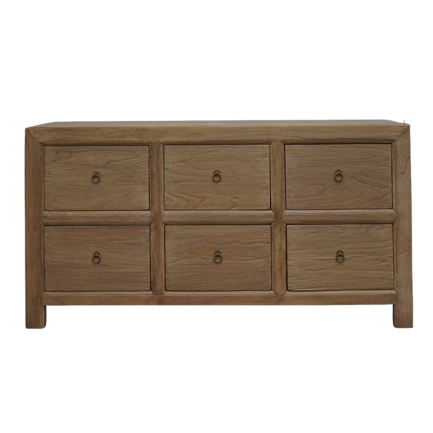 Reid 6 Drawer Reclaimed Wood Sideboard